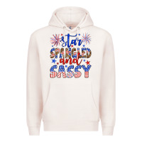 Pale Pink star spangled and sassy Premium Hoodie - Artiststas