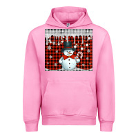 Fuchsia Pink christmas snowman tumbler Urban Hoodie - Jasminsmagicworld