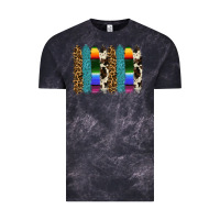 Cloud Black serape leopard tooled leather cowhide background Vintage Tee - RanaPortraitStore