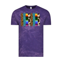 Cloud Purple serape leopard tooled leather cowhide background Vintage Tee - RanaPortraitStore