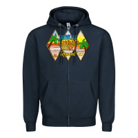 Navy sunrise sunburn sunset repeat Zipper Hoodie - JahusDesignShop