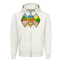 Oatmeal Heather sunrise sunburn sunset repeat Zipper Hoodie - JahusDesignShop
