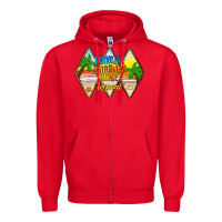 Red sunrise sunburn sunset repeat Zipper Hoodie - JahusDesignShop