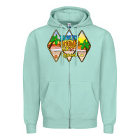 Seafoam sunrise sunburn sunset repeat Zipper Hoodie - JahusDesignShop