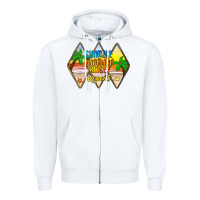 White sunrise sunburn sunset repeat Zipper Hoodie - JahusDesignShop
