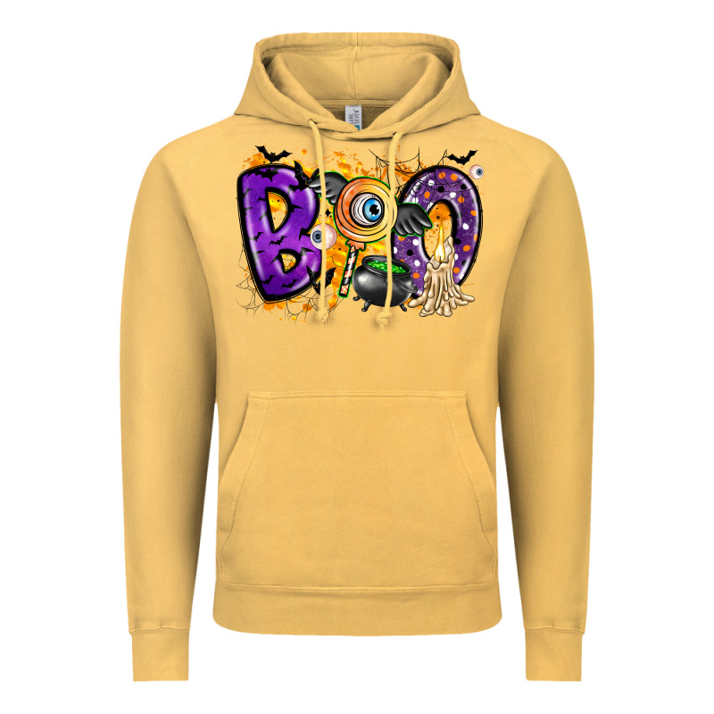 Boo Vintage Hoodie by CowhideDigitalArt | Teevron