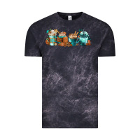 Cloud Black Winter Coffee Cups Vintage Tee - FaDigitalArtStudio