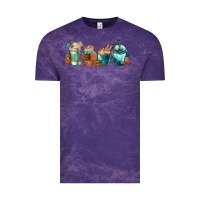 Cloud Purple Winter Coffee Cups Vintage Tee - FaDigitalArtStudio