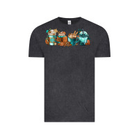 Vintage Black Winter Coffee Cups Vintage Tee - FaDigitalArtStudio
