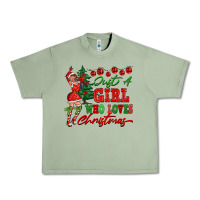 Oil Green Just A Girl Who Loves Christmas Urban Heavy Tee - FaDigitalArtStudio