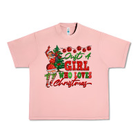 Salmon Just A Girl Who Loves Christmas Urban Heavy Tee - FaDigitalArtStudio