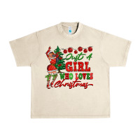 Sandshell Just A Girl Who Loves Christmas Urban Heavy Tee - FaDigitalArtStudio