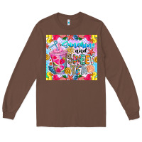 Chestnut summer vibes with sweet tea Long Sleeve Tee - CowhideDigitalArt
