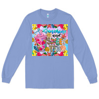 Colony Blue summer vibes with sweet tea Long Sleeve Tee - CowhideDigitalArt
