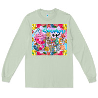 Matcha summer vibes with sweet tea Long Sleeve Tee - CowhideDigitalArt