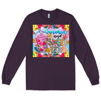 Plum summer vibes with sweet tea Long Sleeve Tee - CowhideDigitalArt