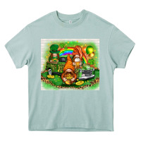 Arona St. Patrick's Day gnomies with truck tumbler Heavy Core Tee - HowdyJamesFarm