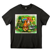 Asphalt St. Patrick's Day gnomies with truck tumbler Heavy Core Tee - HowdyJamesFarm
