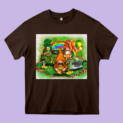 St. Patrick's Day Gnomies With Truck Tumbler Heavy Core Tee Designed By Howdyjamesfarm