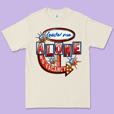 Leave Me Alone Anti Valentine's Day Premium Tee Designed By Fadigitalartstudio
