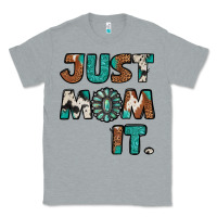 Heather Grey just mom it cowhide turquoise Classic Tee - Jasminsmagicworld