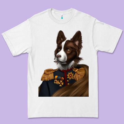 Pet Portraits, Custom Pet Portraits, Renaissance Pet Portraits, Premium Tee Designed By Ranaportraitstore