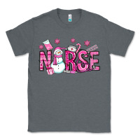 Charcoal Heather nurse pink christmas Classic Tee - OliviaCreatesArt