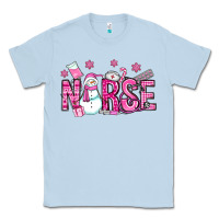 Dusty Blue nurse pink christmas Classic Tee - OliviaCreatesArt