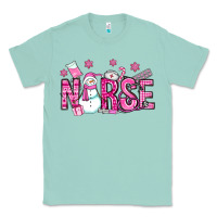 Seafoam nurse pink christmas Classic Tee - OliviaCreatesArt