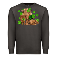 Smoke st patricks day cow family Premium Sweatshirt - RanaPortraitStore