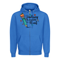 True Royal teaching i̇s a work of heart Zipper Hoodie - JahusDesignShop