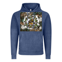 Vintage Denim natures circle of life Vintage Hoodie - CowhideDigitalArt