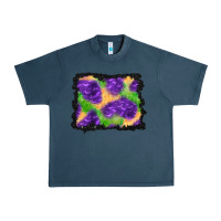 Midnight Navy halloween spooky bat background Urban Heavy Tee - BundleAndBundleShop