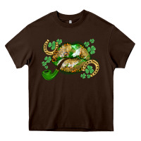 Chocolate Brown St. Patrick's Day lips Heavy Core Tee - CowGirlArtShop