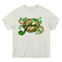 Cream St. Patrick's Day lips Heavy Core Tee - CowGirlArtShop