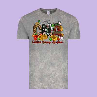 Christmas Cna Certified Nursing Assistant Vintage Tee Designed By Fadigitalartstudio