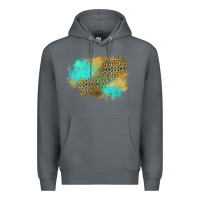 Rock turquoise leopard patch Premium Hoodie - Jasminsmagicworld
