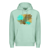 Seafoam turquoise leopard patch Premium Hoodie - Jasminsmagicworld