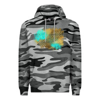 Slate Camo turquoise leopard patch Premium Hoodie - Jasminsmagicworld