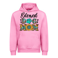 Fuchsia Pink Blessed dog mom Urban Hoodie - RanaPortraitStore
