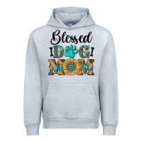 Heather Grey Blessed dog mom Urban Hoodie - RanaPortraitStore