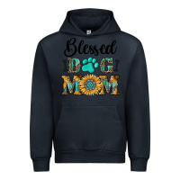 Navy Blessed dog mom Urban Hoodie - RanaPortraitStore