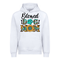 White Blessed dog mom Urban Hoodie - RanaPortraitStore