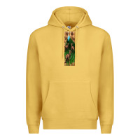 Antique Gold dinosaur parasaurolophus pen wrap Premium Hoodie - Artiststas