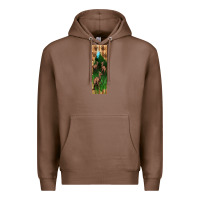 Chestnut dinosaur parasaurolophus pen wrap Premium Hoodie - Artiststas