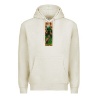 Oatmeal Heather dinosaur parasaurolophus pen wrap Premium Hoodie - Artiststas
