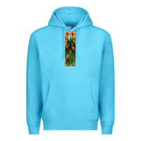 Ocean Blue dinosaur parasaurolophus pen wrap Premium Hoodie - Artiststas