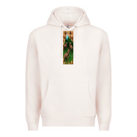 Pale Pink dinosaur parasaurolophus pen wrap Premium Hoodie - Artiststas