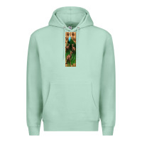 Seafoam dinosaur parasaurolophus pen wrap Premium Hoodie - Artiststas