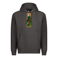 Smoke dinosaur parasaurolophus pen wrap Premium Hoodie - Artiststas